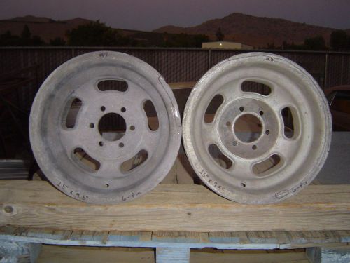 Halibrand 15&#034;x 9.5&#034; magnesium &#034;champ&#034; wheels..gasser..rat rod.hot rod.sprint car