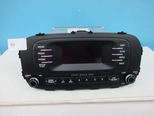 2014 kia soul am/fm sirius bluetooth media radio 96170 b2090ca