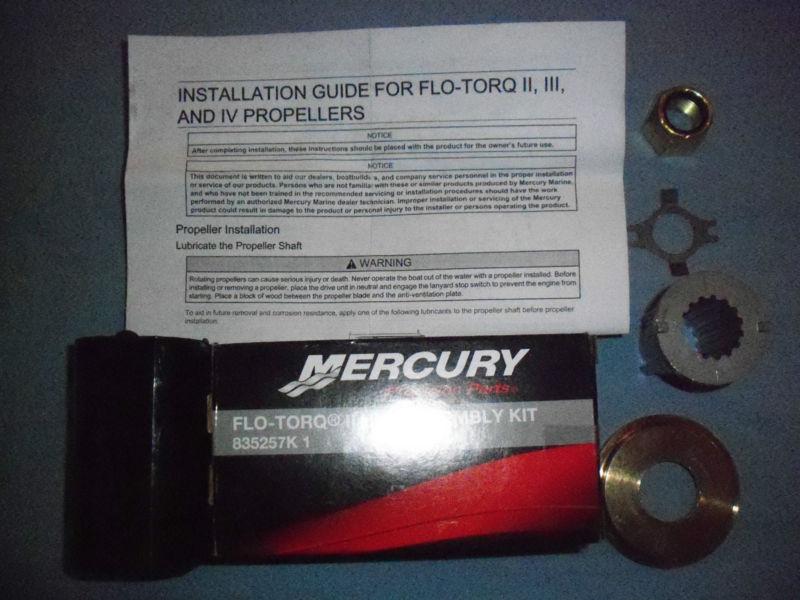 Mercury flo-torq ii 835257k1, prop hub set new