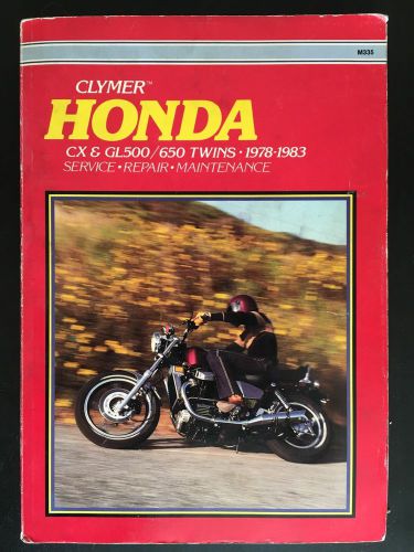 Clymer manual cx &amp; gl500/650 twins 1978-1983