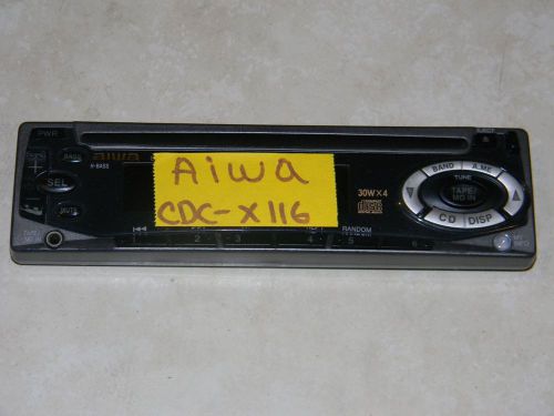 Aiwa radio faceplate model cdc-x116 cdcx116 tested good guaranteed