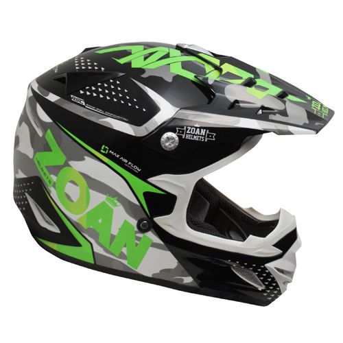 Zoan mx-1 o/f helmet - sniper, green - 2xl