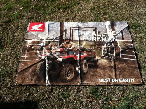 Honda foreman banner huge 71" x 47" best on earth the all-new foreman ranch farm