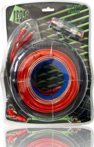 6 gauge amplfier power kit for amp install wiring complete rca cable red 1000w