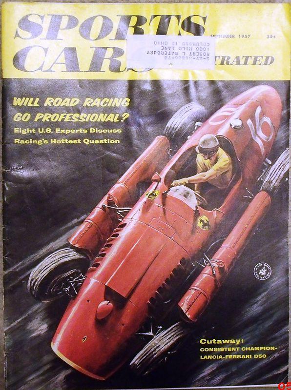 1957 sept sci lancia-ferrari d50 poesche carrera gran turismo  3.4 jaguar  minx