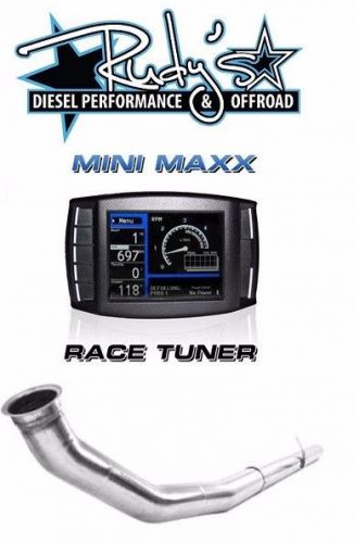 H&amp;s mini maxx tuner &amp; dpf delete race pipe for 07.5-12 dodge 6.7l cummins diesel