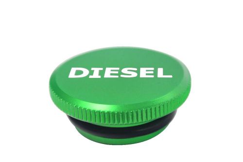 Diesel green billet aluminum fuel cap magnetic for 2013-2016 dodge ram