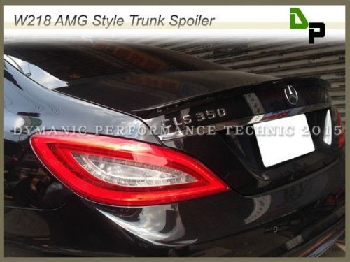 #040 black amg look trunk spoiler for mercedes-benz w218 cls-class sedan 11-15
