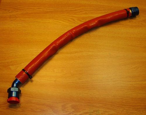 An -12 braided steel hose 19 1/2" w/ str &amp; 45 degree fittings nascar late model