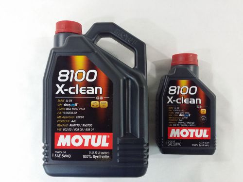 Uc410 motul 8100 (5+1 ltr)  8100 5w40 x-clean c3 505 01,502 00, ll04, 229.51