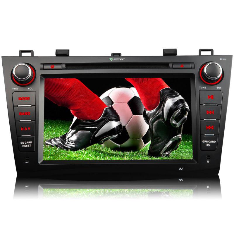 8" car dvd player gps bluetooth touch ipod radio stereo map for mazda3 2010-2012