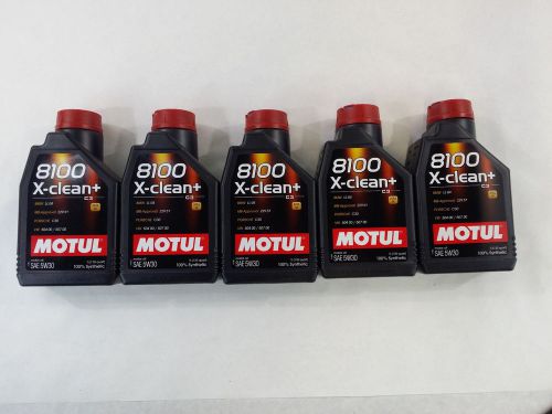 Uc407 106376 motul 8100 1 liter 5w-40 x-clean+ eng oil 5pack