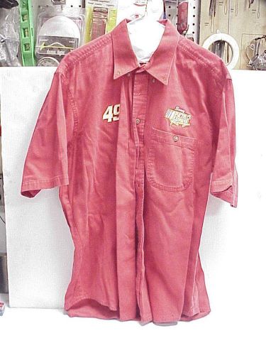 Large red three rivers pit crew uniform / shirt &#034;petro express racing&#034; ju3