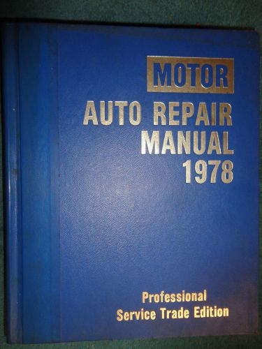 1973-1978 chevy ford camaro vette mustang++ shop manual / motors service book