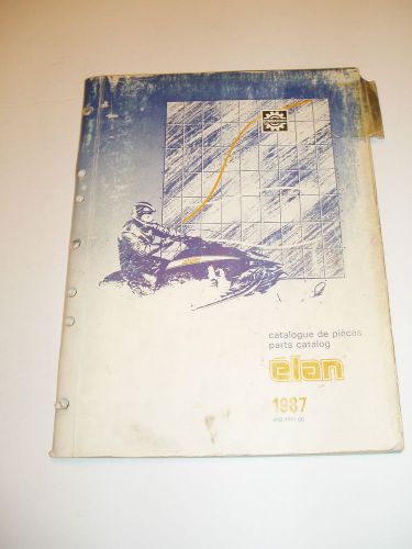 Skidoo 1987 elan   parts catalog manual