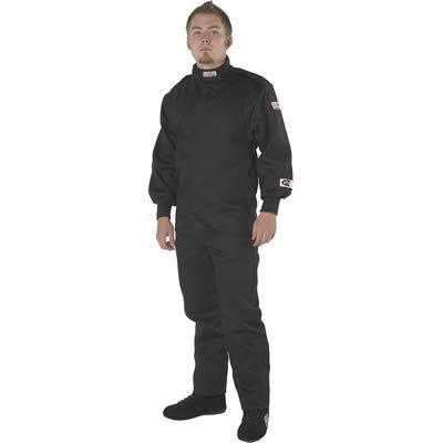 G-force racing 4126lrgbk driving jacket single layer pyrovatex large black ea