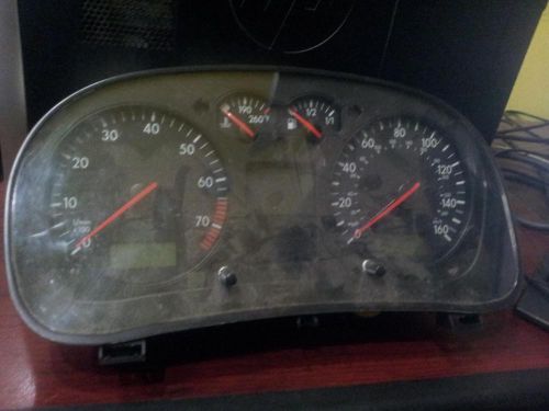 Volkswagen jetta speedometer cluster; (cluster), sdn, 2.8l (6 cyl), mph 02