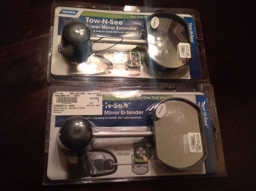 Camco tow-n-see power mirror extender right &amp; left sides for hauling new in box