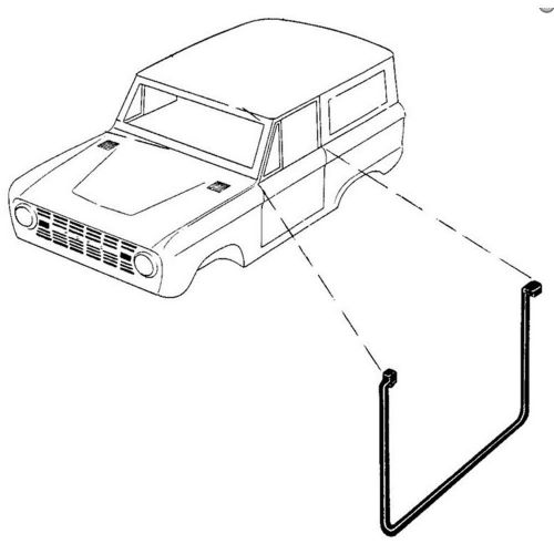 Bronco lower door seal usa made pair 1966-1977 | cj pony parts