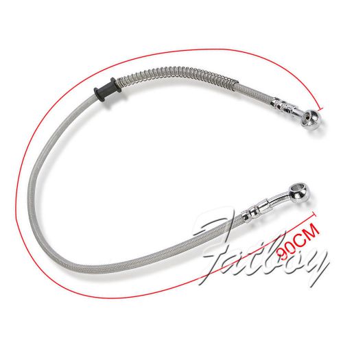 90cm/35.43&#039;&#039; universal motor flexible brake oil hose pipe line stainless steel