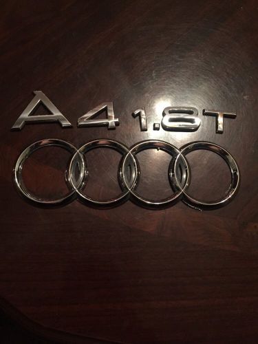 2006 audi a4 1.8t trunk emblem logo rings badge nameplate letters