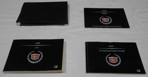 2008 cadillac cts owner manual 3/pc.set + navigation &amp; cadillac.premium case,,
