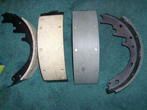 61-72 ford mercury truck riveted front brake shoe set 4 pieces
