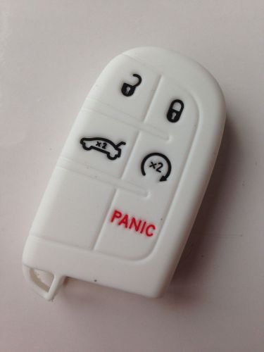 White protective silicone fob skin key cover jacket key protector keyless remote