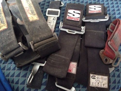 Simpson racing seat belts 5 point harness expired