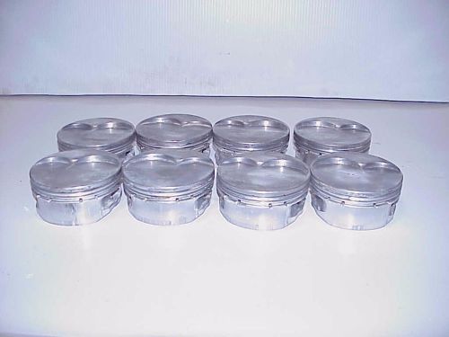 8 racetec sb chevy 11° flatop pistons 4.140"-1.00" for 4" stroke &amp; 6" rods r15