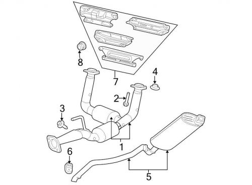Chrysler oem jeep exhaust heat shield 53013604ab image 7