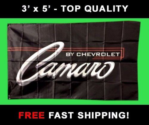 Camaro racing flag - new 3&#039; x 5&#039; banner - garage muscle car shop - free ship
