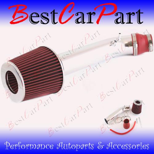 Bcp red 96-98 civic ex/hx 1.6l l4 short ram air intake induction kit + filter