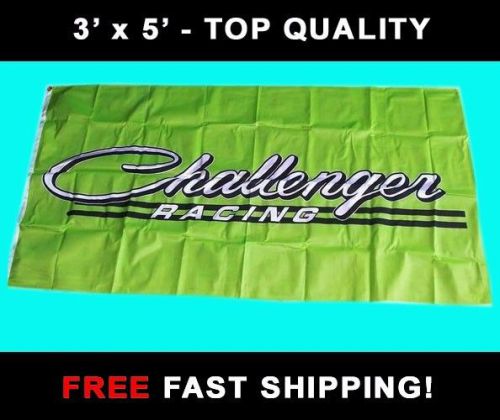 Challenger racing flag - new 3&#039; x 5&#039; banner - 440 hemi mopar 340 dodge free ship