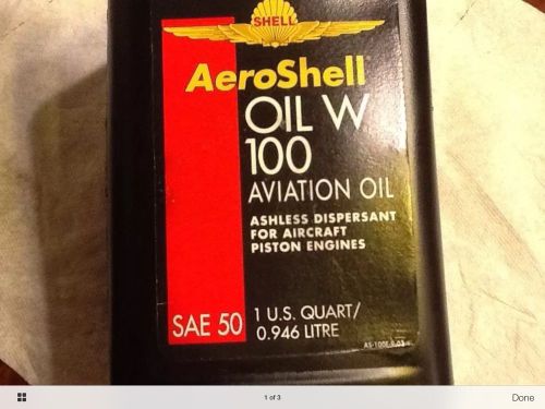 1 qt aeroshell oil  100 w  aviation sae 50