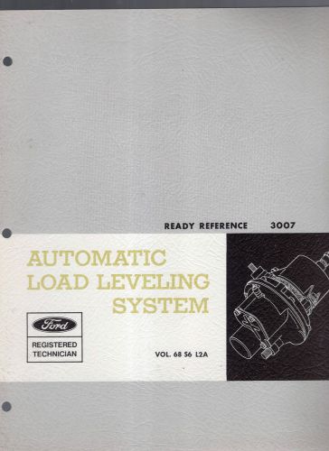 1967 ford motor company-automatic load leveling system ready reference manual