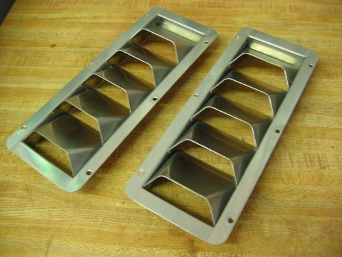 Vintage boat hull louver stainless steel