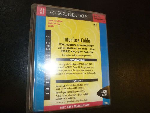Soundgate fc3 radio to cd changer interface cable ford vehicles 1995-2002