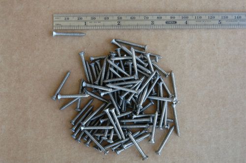 Aston martin #4 x 1&#034; stainless steel trim screws oval slotted head db2 db2/4