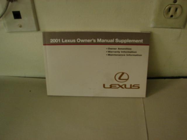 2001 Lexus Owner's Manual With Case Part No# 00247-02001, US $39.95, image 2