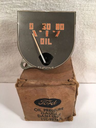 1941 ford oil pressure gauge dash unit 11c-9273a nos distometer ks40673n rat rod