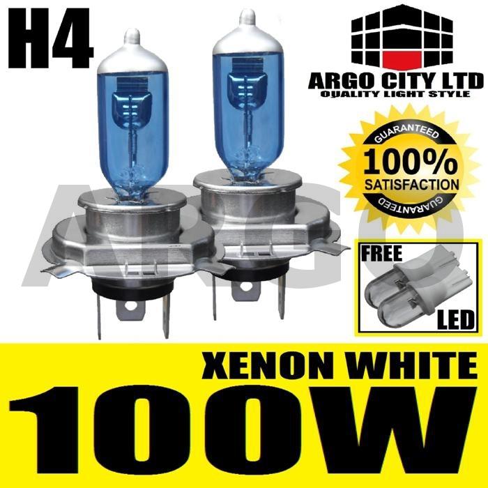 H4 100w xenon white bulbs rover mini cooper