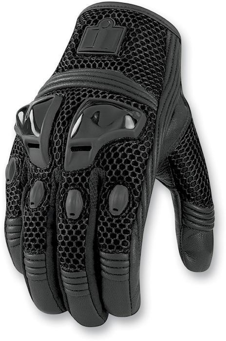 Icon justice mesh motorcycle gloves stealth xl/x-large