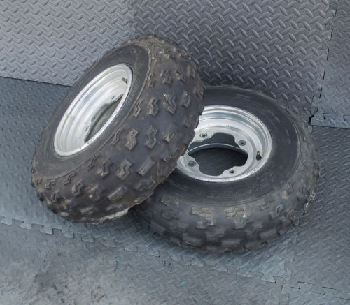 Dunlop kt331 front tires aluminum wheels rims yamaha banshee yfz450 raptor z-32