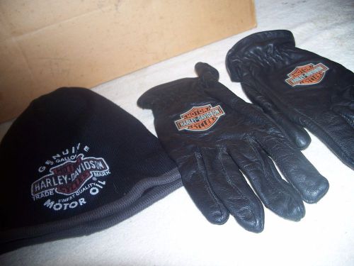 Harley davidson men&#039;s  gloves - large l free tobogin