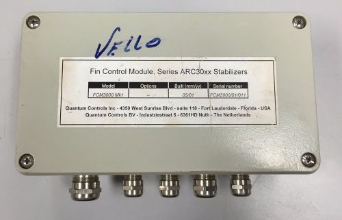 Quantum controls fcm3000mk1, fin control module. series arc30xx stabilizers