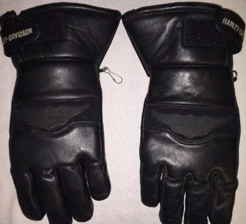 Primaloft gore-tex harley davidson insulated leather riding gloves size s