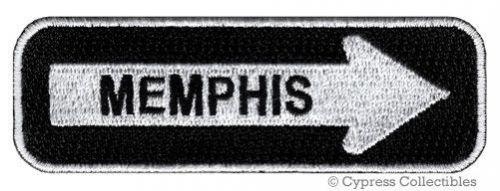 Memphis road sign biker patch embroidered iron-on motorcycle vest emblem new