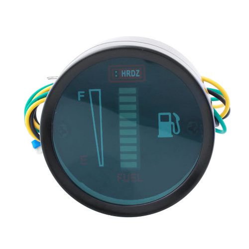 Universal car motor motorcycle 52mm fuel meter led digital level gauge