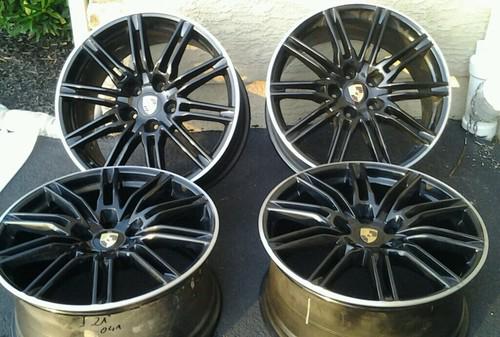  21" inch porsche cayenne oem sports edition painted wheels 